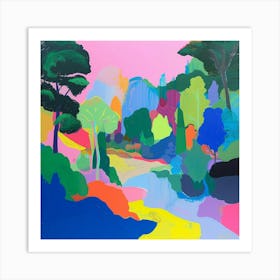 Abstract Park Collection Parc Des Buttes Chaumont Paris 2 Art Print