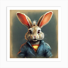 Super Bunny 3 Art Print