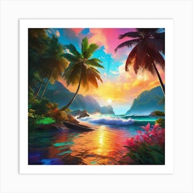 Tropical Sunset 7 Art Print