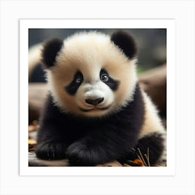 Panda Cub Art Print