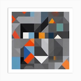 Abstract Geometric Shapes Art Print