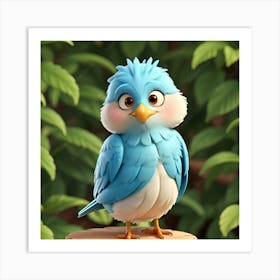 Blue Bird Art Print