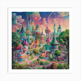 Fairytale Castle 10 Art Print