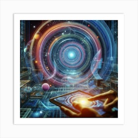 Futuristic Space Concept Art Print