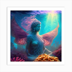 Siren Buddha #3 Art Print