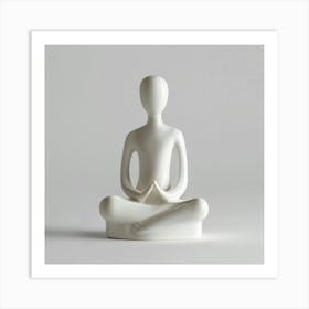 Meditating Man 2 Art Print