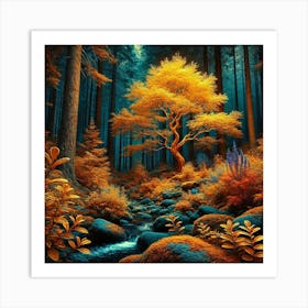 Autumn Forest 37 Art Print