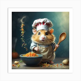 Chef Hamster 19 Art Print