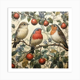 Birds On A Branch Art 37 Art Print