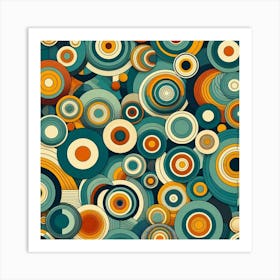 boho circles Bohemian Style Art Print