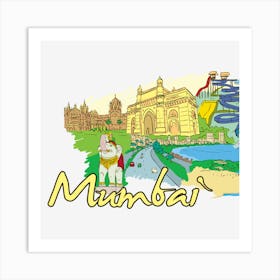 Mumbai Art Print