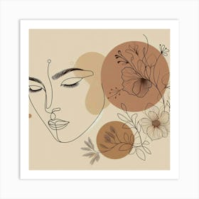 A woman's face 11 Art Print