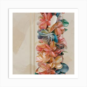 Flowers On A Pole Art Print