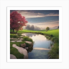 Landscape Painting 34 Art Print