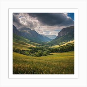 Valleys Of Switzerland Art Print