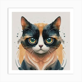 Calico Cat Art Print