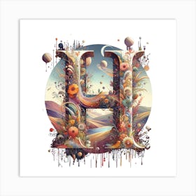 Letter H Art Print