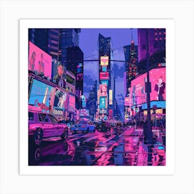 Neon City Art Print