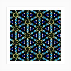 Stained Glass Pattern Church Window Art Print