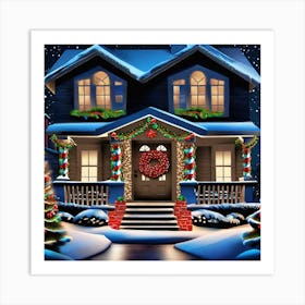 Christmas House 23 Art Print