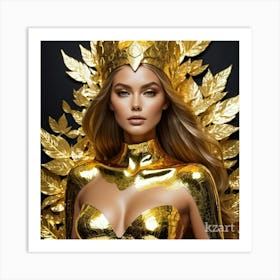 Golden Queen Art Print