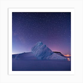 Iceberg In North Star Bay, Greenland, Nasa Art Print