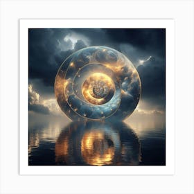 Spiral Sphere Art Print