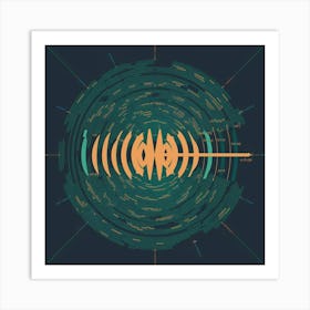 Sound Wave Art Print