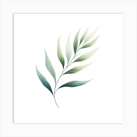 Watercolor Leaf 3 Art Print