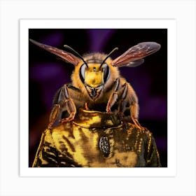 Firefly Regal Bee Human Hybrid In A Surreal Portrait 20356 (2) Art Print