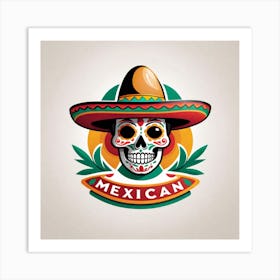 Mexican Skull 38 Art Print