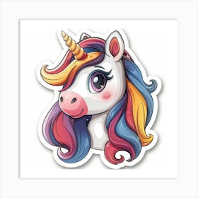 Unicorn Sticker 26 Art Print