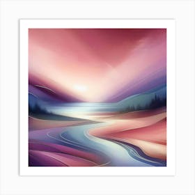 Abstract Landscape Painting 9 Art Print