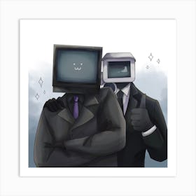 Two Best Friends Art Print