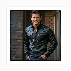 Leather Jacket Art Print