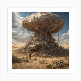 Ufo In The Desert Art Print