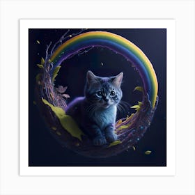 Cat Galaxy (71) Art Print