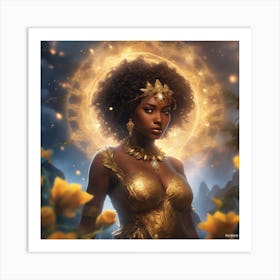 Golden Goddess Art Print