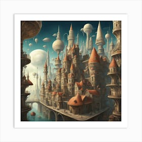 City In The Sky 10 Art Print