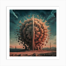 Ethereal Desert Bloom Art Print