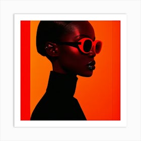 Woman In Sunglasses 3 Art Print