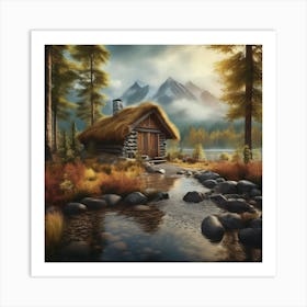 Cabin In The Woods 14 Art Print