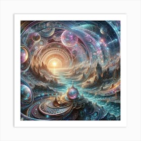 Psychedelic Universe Art Print