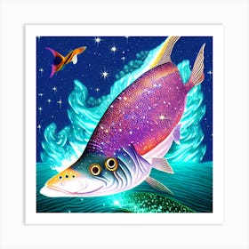 Mermaid Fish Art Print