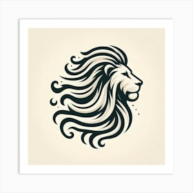 Lion Head 2 Art Print