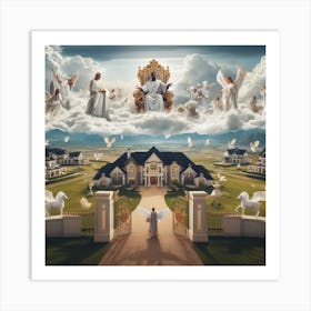 Angels In The Sky Art Print