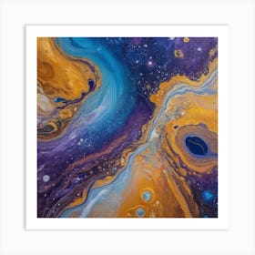 Acrylic Abstract Painting Art Print