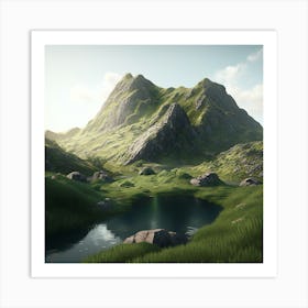 Mountain Landscape Art Print