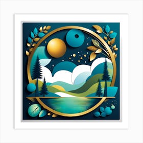 Paper Cut Art Art Print