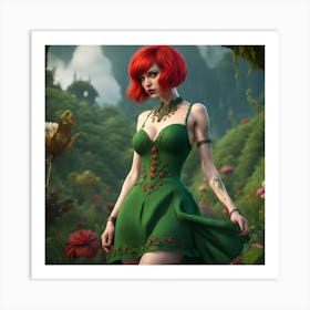 Red Hair Tess Synthesis - Whimsy Art Print